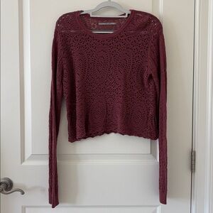 Rubbish Knit Cropped Pullover Sweater